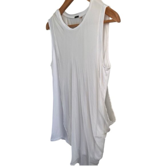 Elie Tahari White Silk Asymmetrical Layered Tank Top Small - Picture 2 of 8